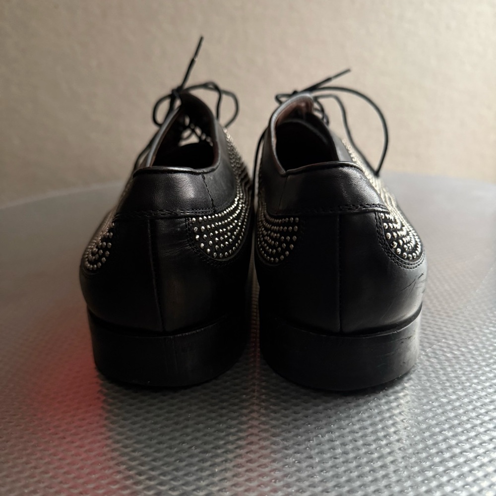 Jimmy Choo black studded wingtip shoes - Picture 4 of 8